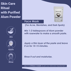 Water clarification using Mi Nature Alum Powder