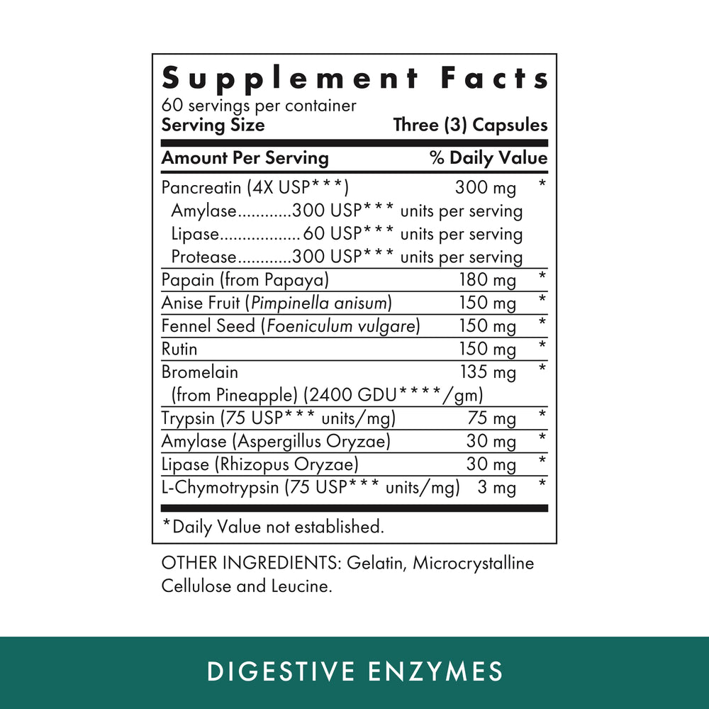 Bottle of MICHAEL'S Digestive Enzymes capsules