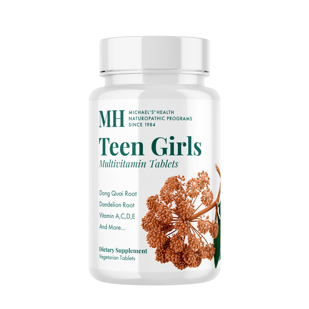 Bottle of Michael's Health Naturopathic Teen Girls Multivitamin 60 vegetarian tablets