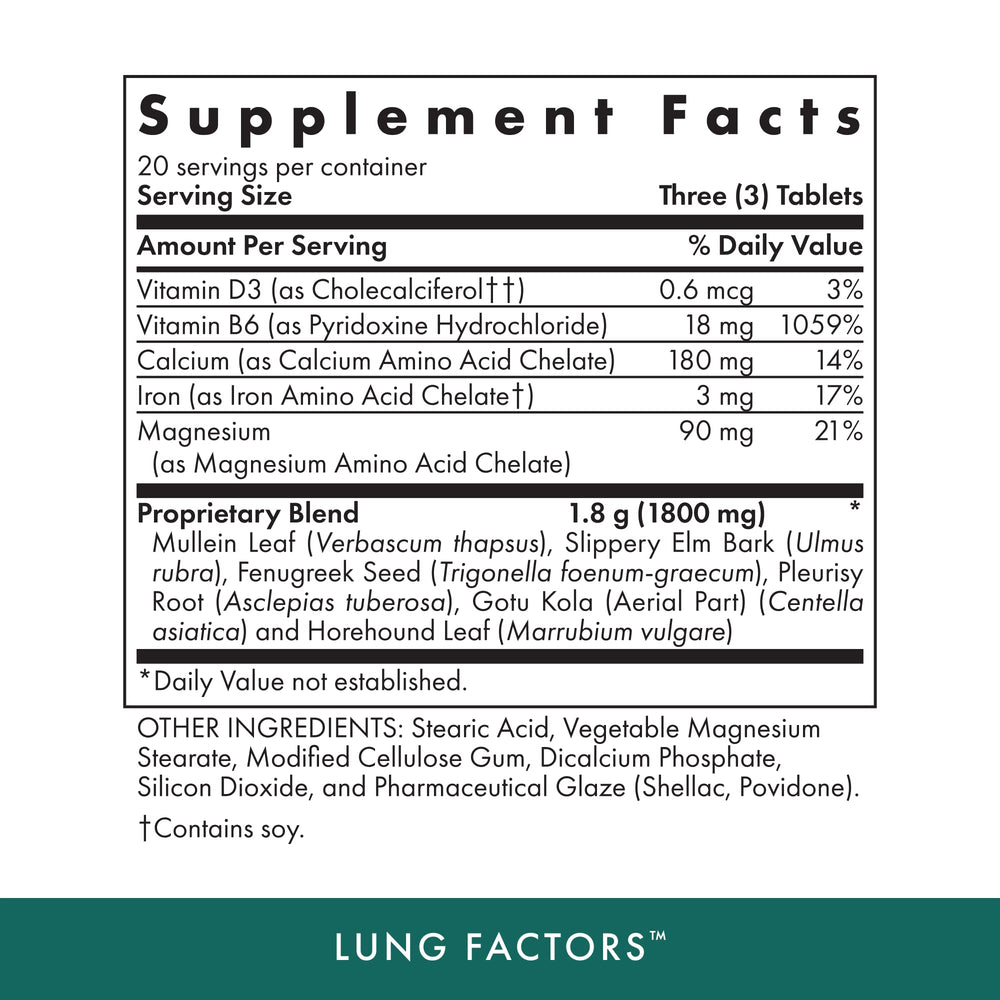 Close-up of vegetarian capsules from Lung Factors