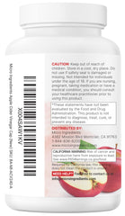 Lifestyle shot of Micro Ingredients ACV bottle on a kitchen counter.