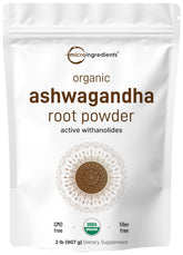 Micro Ingredients Organic Ashwagandha Root Powder 2 lb package