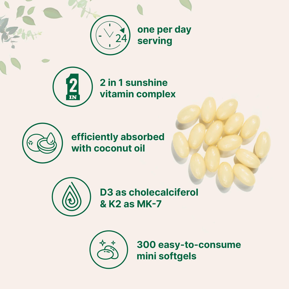 Label showing D3 2000 IU and K2 50 mcg MK-7