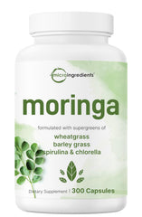 Moringa Oleifera capsules with supergreens blend