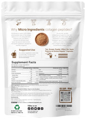 Close-up of chocolate-flavored collagen peptides powder scoop