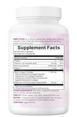 Benefits graphic indicating hair, skin, nails and joints support