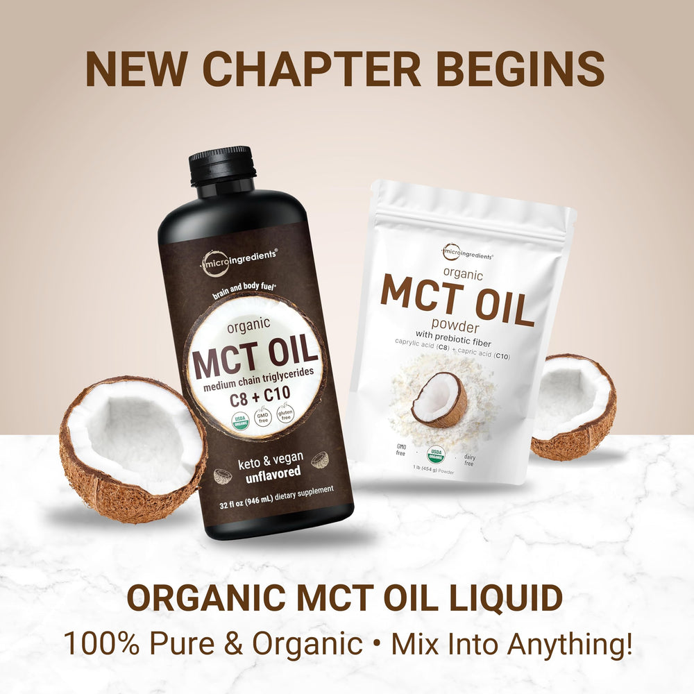 Micro Ingredients Organic label on container highlights purity and non-GMO formulation