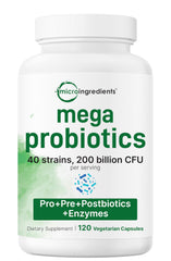 Label of Micro Ingredients Probiotics 200B CFU 120 Veggie Caps