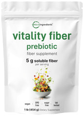 Micro Ingredients Vitality Prebiotic Fiber Powder 1lb unflavored front