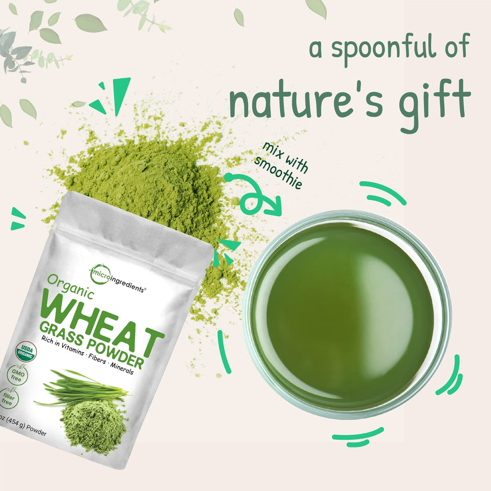 Vegan-friendly wheat grass powder – No GMOs, no additives