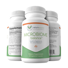 Infographic showing benefits of microbiome balance