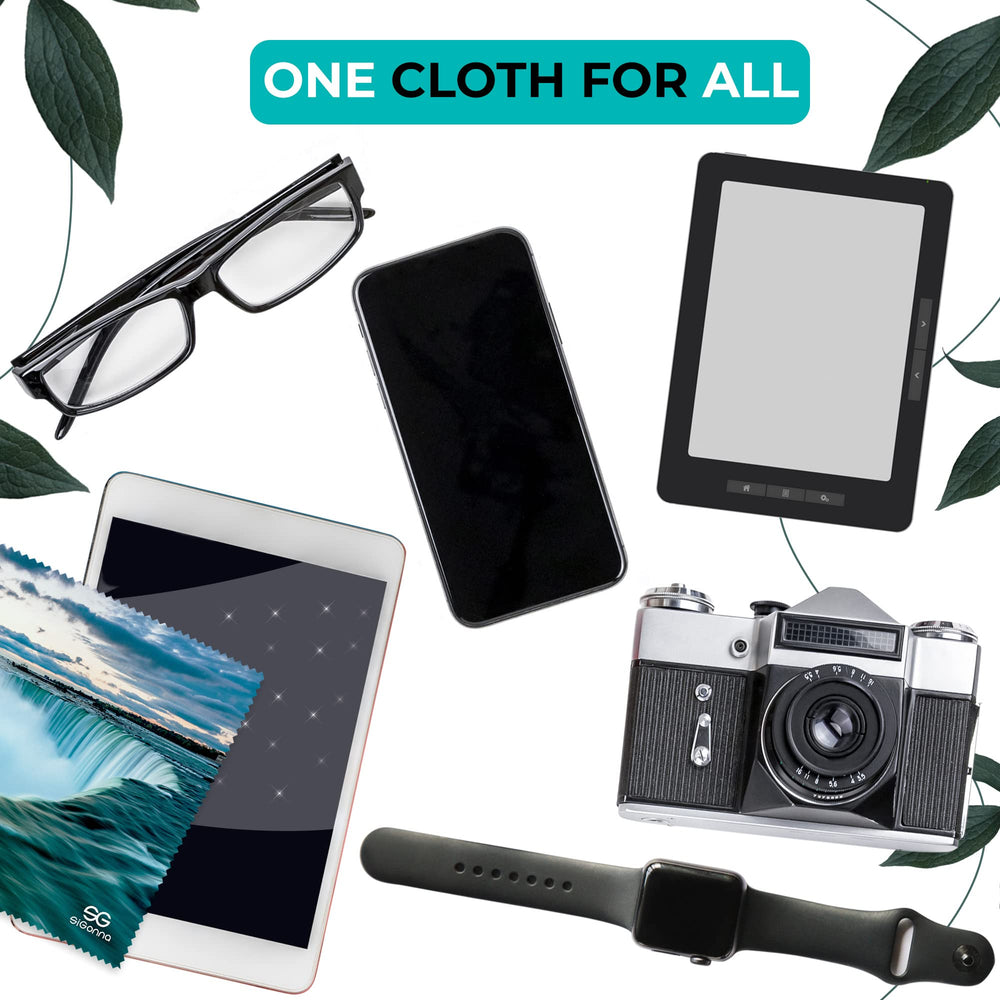 Individually wrapped microfiber cleaning cloths for travel