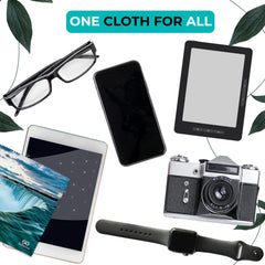 Individually wrapped microfiber cleaning cloths for travel