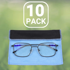 Product image showing the 10-pack micro fiber cloths for electronics care