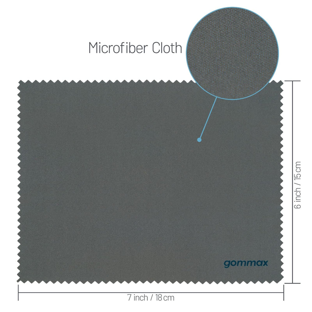 Person using microfiber cloth to clean a screen or lens