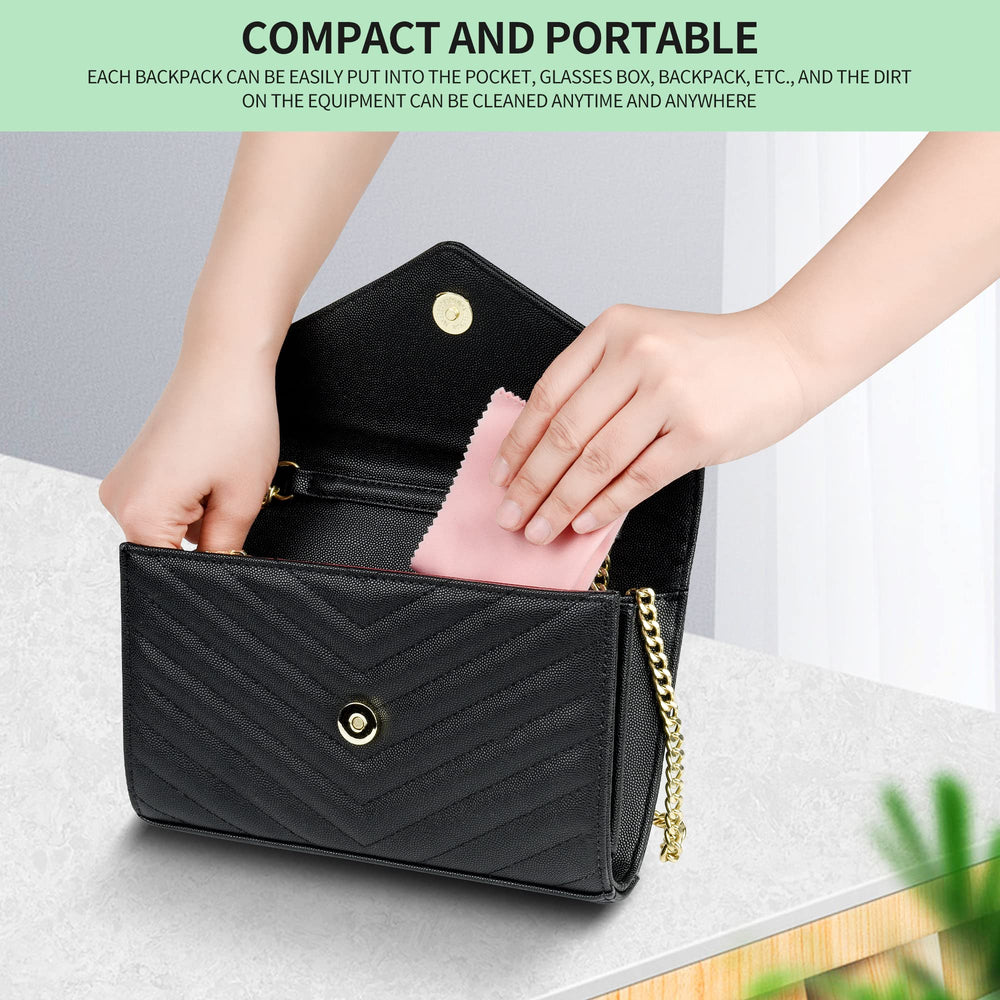 Yellow microfiber cleaning cloths (7x6 inches) from 18-pack