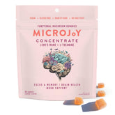 Front view of Microjoy Concentrate Gummies bottle – Lemon flavor
