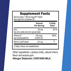 MicroLingual dissolvable tablets dissolving under the tongue