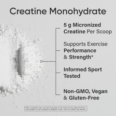 Micronized creatine monohydrate powder texture