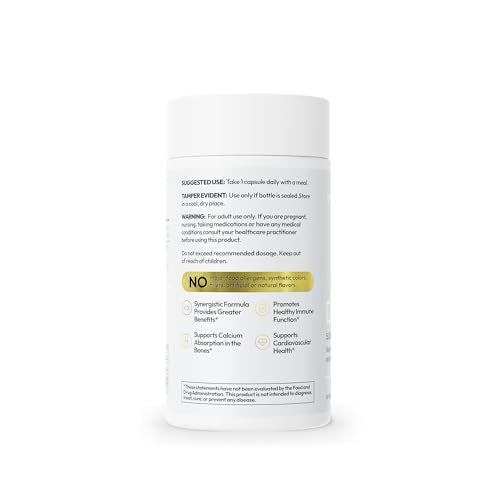 Close-up of D3 5000 IU and MK-7 K2 on label