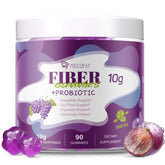 Migcopat 10G fiber gummies bottle with grape flavor label