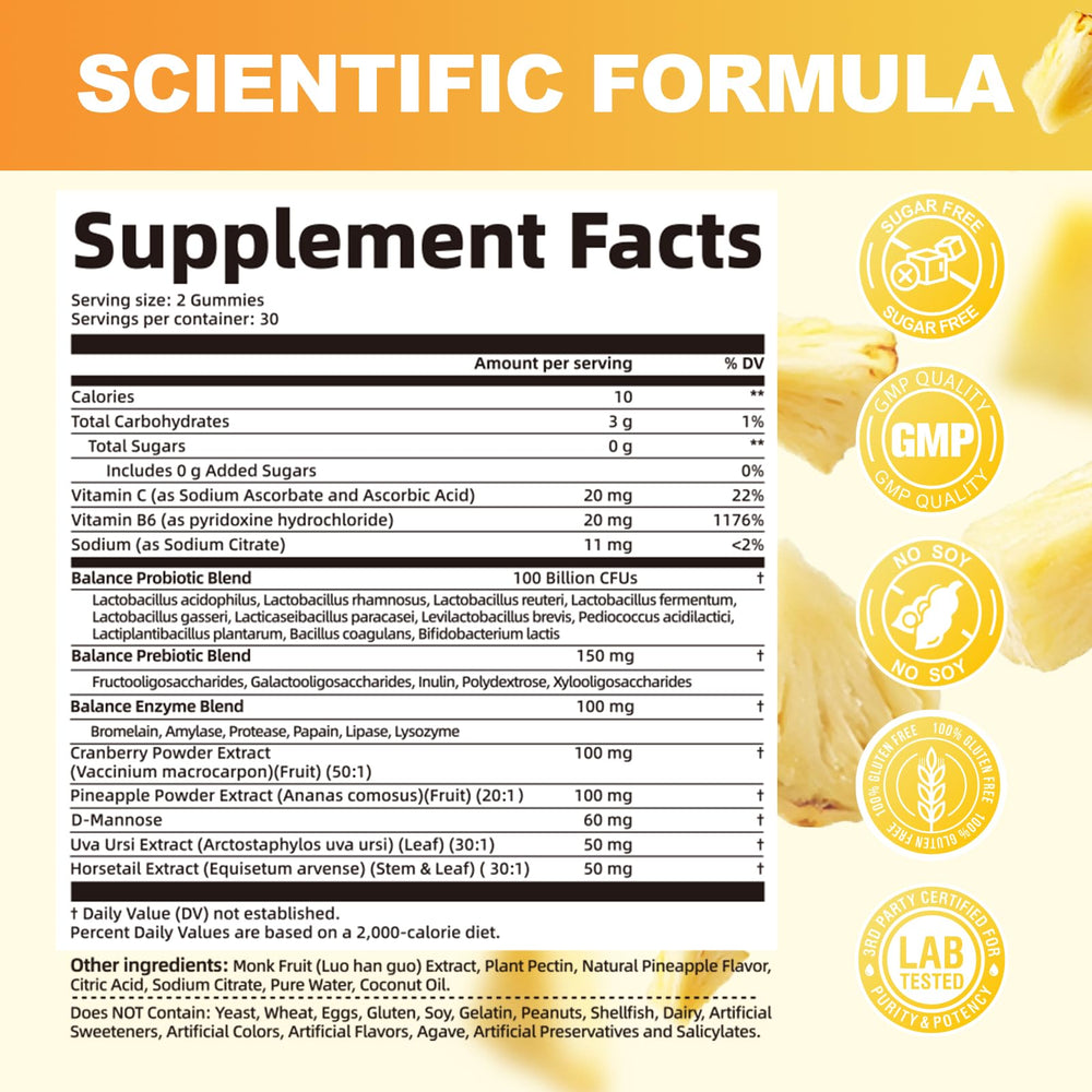 Bottle of Migcopat Premium Feminine Balance Gummies opened