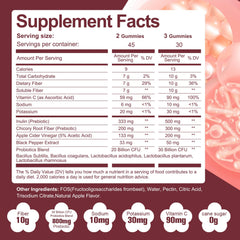 Migcopat Apple Flavor Sugar-Free Fiber Gummies bottle close-up