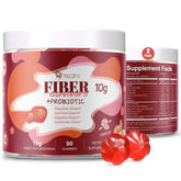 Migcopat sugar-free fiber gummies apple bottle highlights convenient daily fiber support