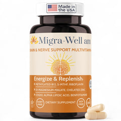 Wellkasa Migra-Well AM bottle – front view