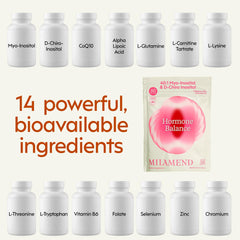 milamend label and nutrition panel highlighting ingredient transparency and standards