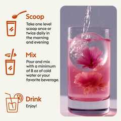 milamend mixed in a smoothie showcasing convenient use for on‑the‑go routines