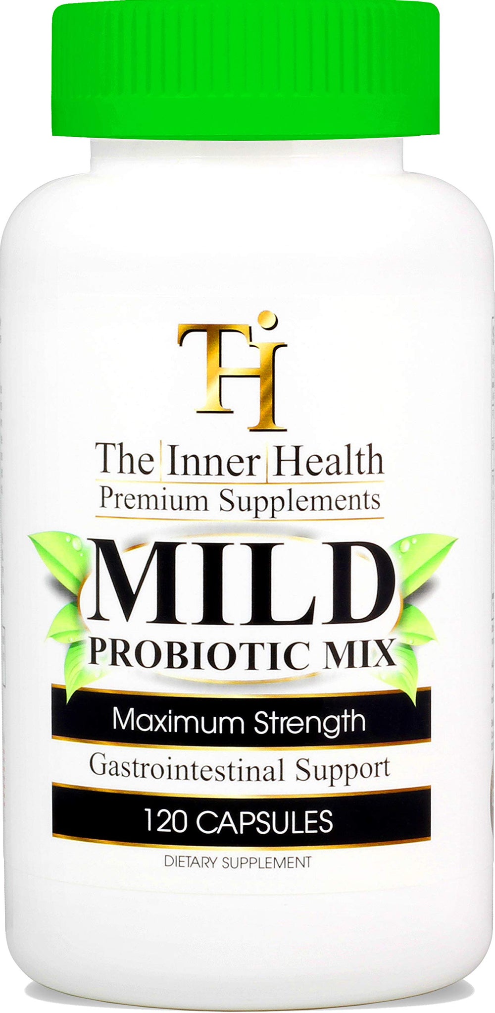 Bottle of Mild Probiotic & Prebiotic capsules for adults