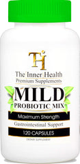 Bottle of Mild Probiotic & Prebiotic capsules for adults