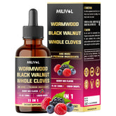 MILIVOL 11in1 Wormwood Tincture bottle front Berry Mix flavor