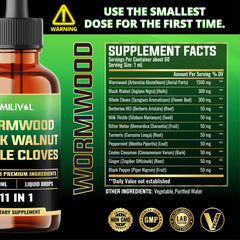 60 ml MILIVOL Wormwood Liquid Drops bottle