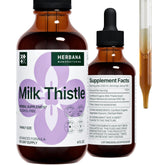 Milk Thistle 4 oz liquid extract bottle – front view