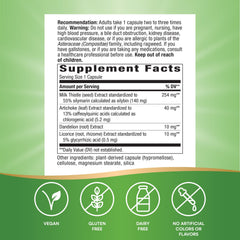 Milk thistle extract standardized to 55% silymarin label