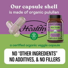 Supplement facts panel on the bottle