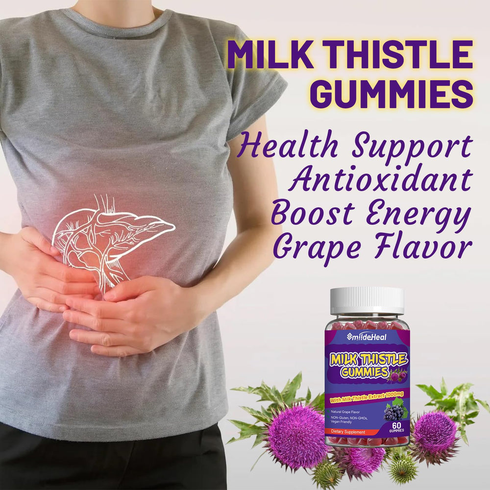 Vegan friendly ingredients for Milk Thistle Gummies packaging
