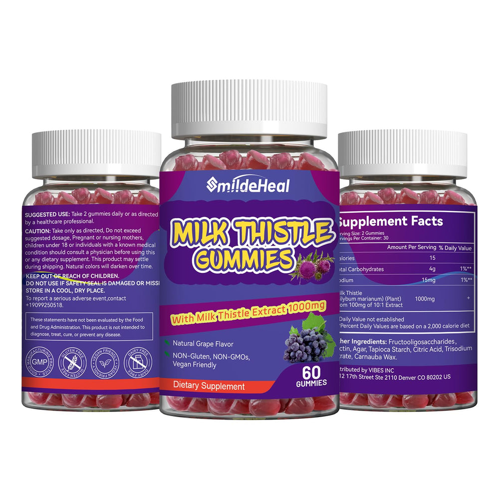 Wellness lifestyle image highlighting liver support with Milk Thistle Gummies