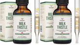 Milk Thistle Liver Detox Drops bottle with 2-pack packaging