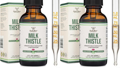 Milk Thistle Liver Detox Drops bottle with 2-pack packaging