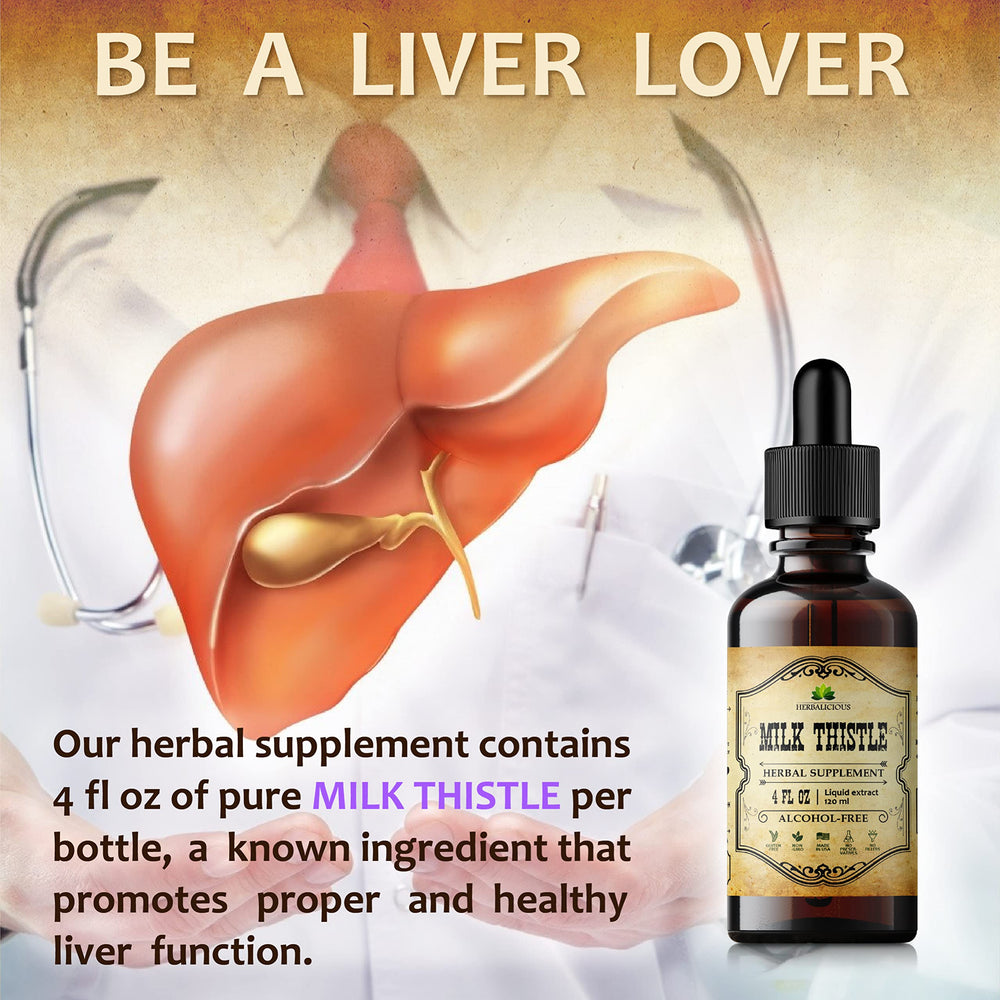 Milk Thistle Liver Detox label highlighting Silymarin extract