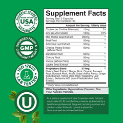 Close-up of milk thistle seeds illustrating silymarin