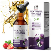 Milk Thistle Liver Support Drops bottle with dropper