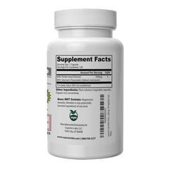 Capsules displayed beside the bottle