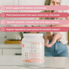 Milk Dust packaging closeup shows clean ingredients and no artificial flavors.