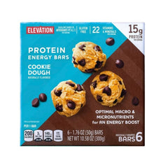 Close-up of Millville Elevation Protein Bars Cookie Dough texture