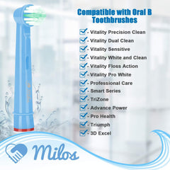 Extra-soft DuPont bristles on Milos heads