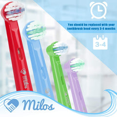 Bristles fade to indicate replacement time